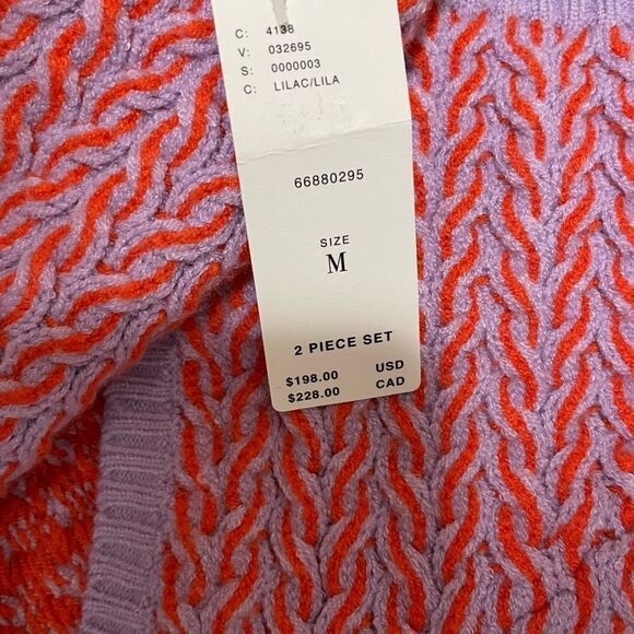 NWT Anthropologie Maeve Color-blocked knit set size M - Picture 9 of 14